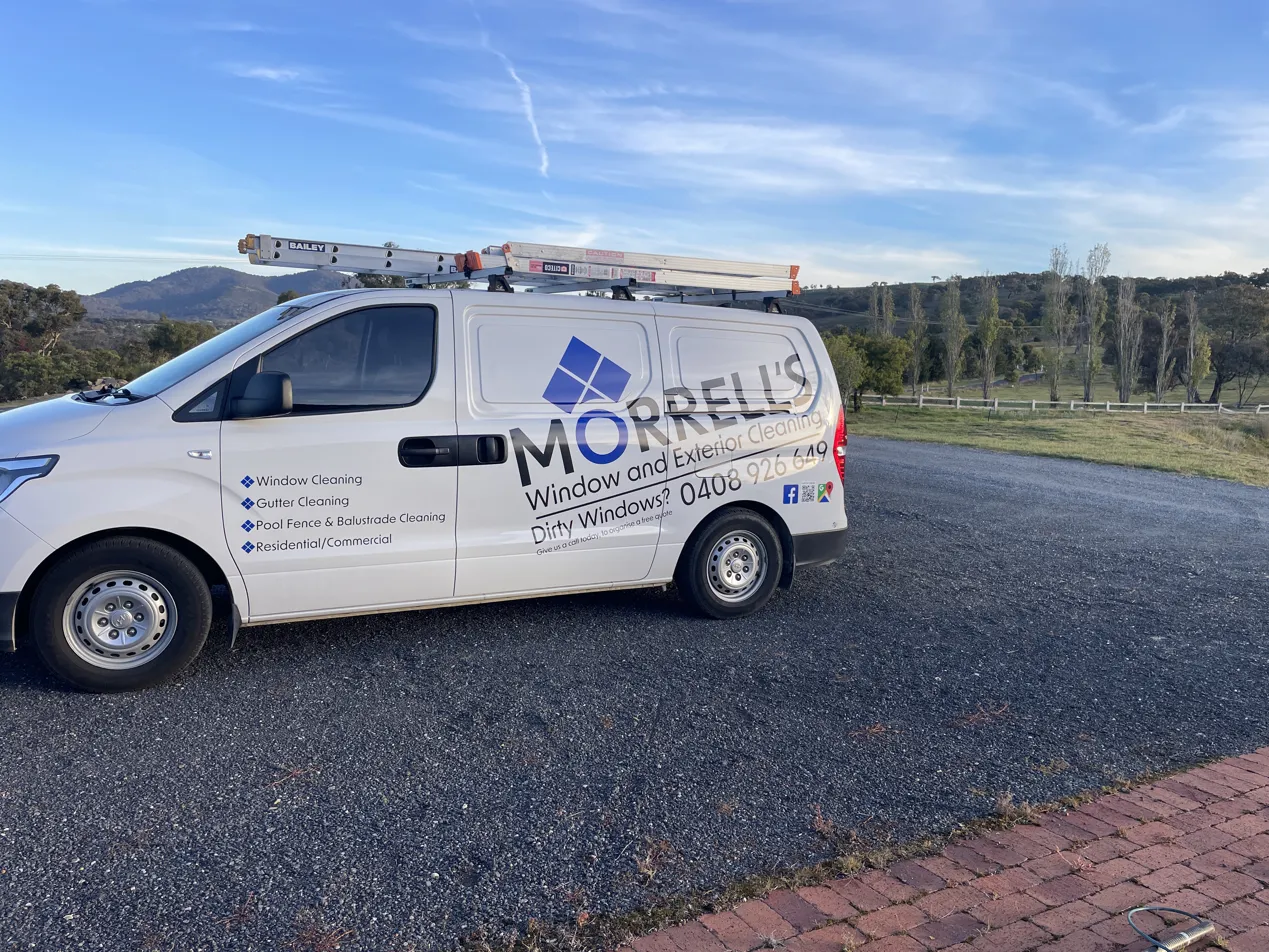Morrells Window Cleaning van serving Canberra